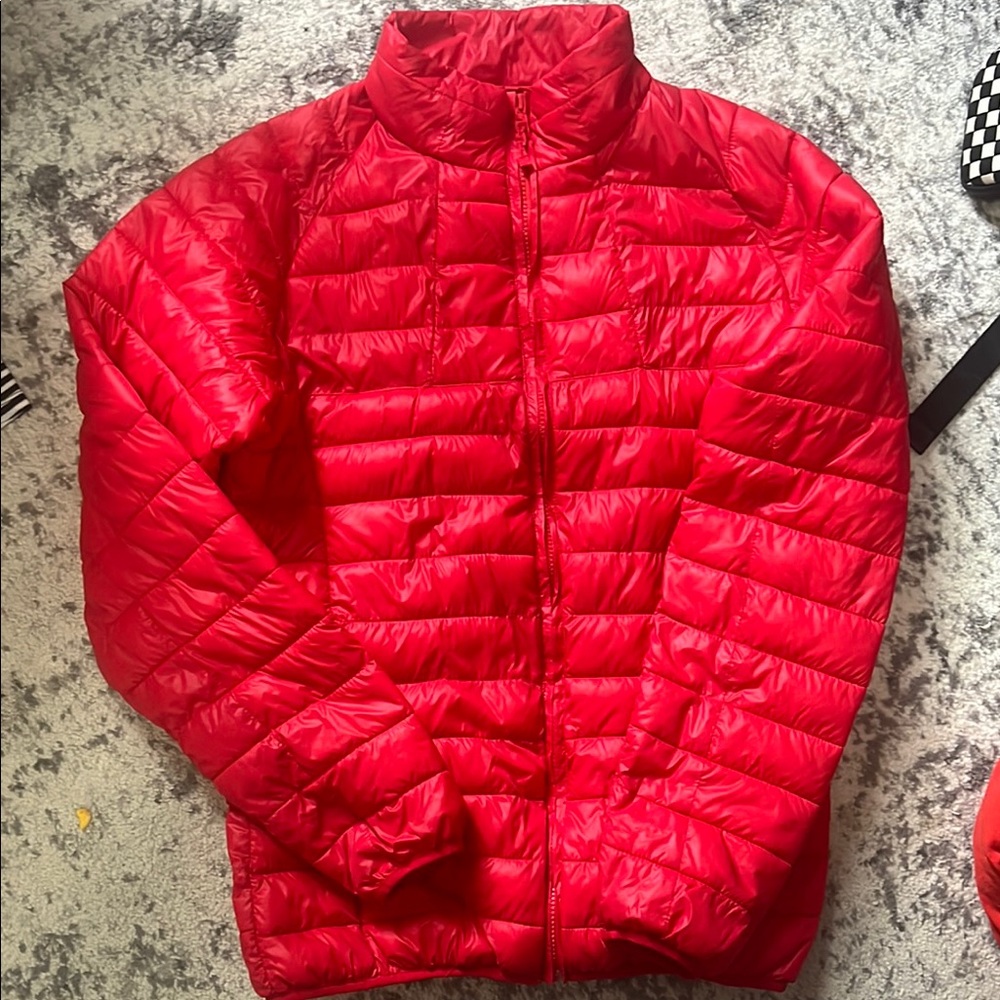 Vibrant Red Puffer Jacket